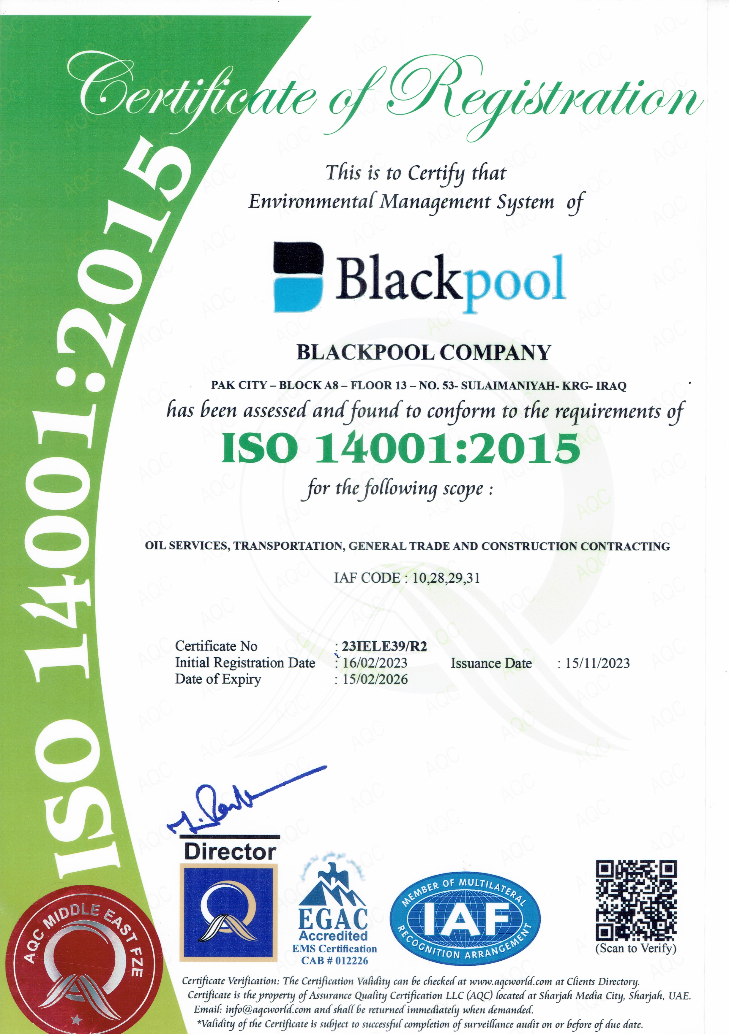 ISO 9001 Certification