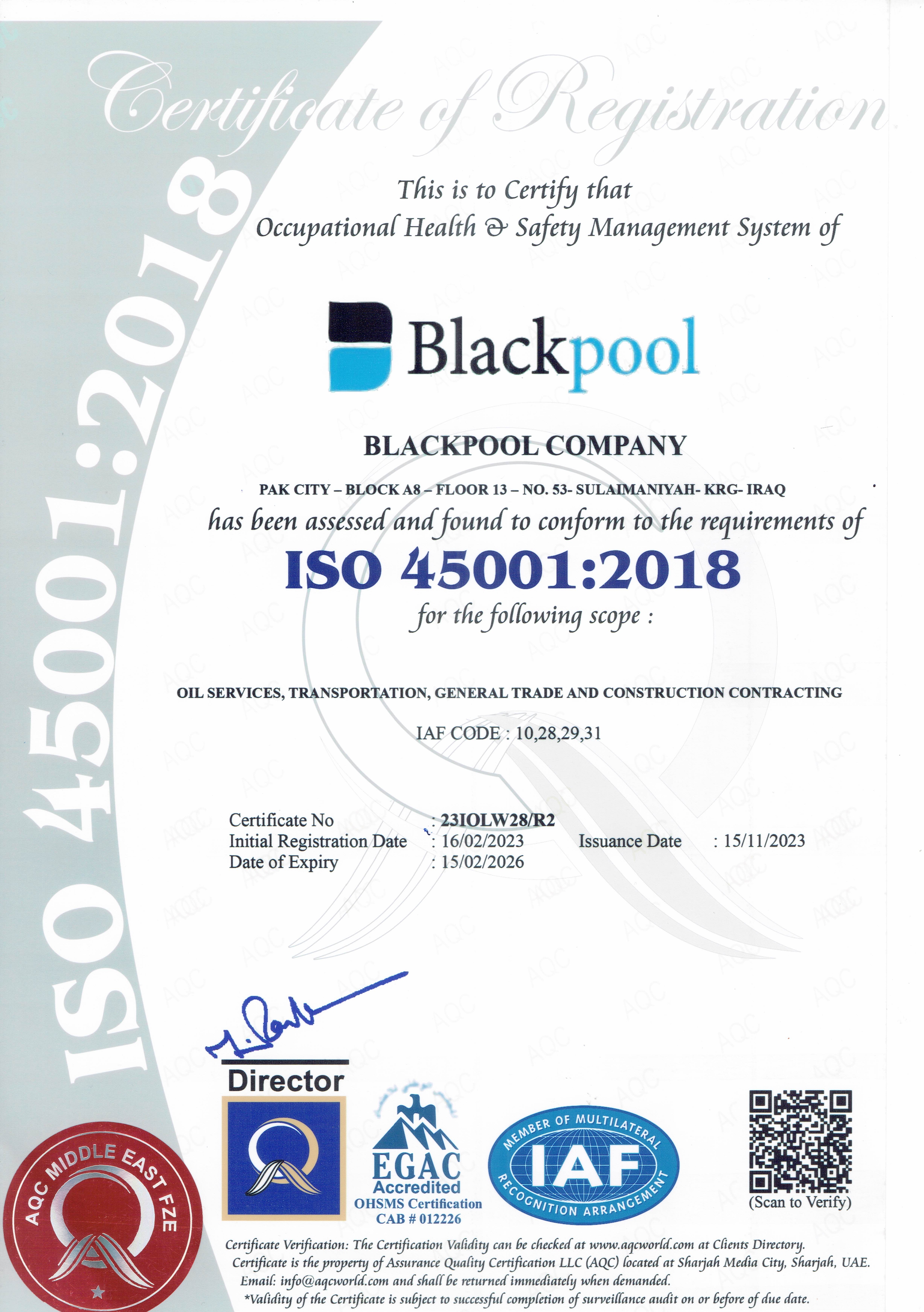 ISO 14001 Certification